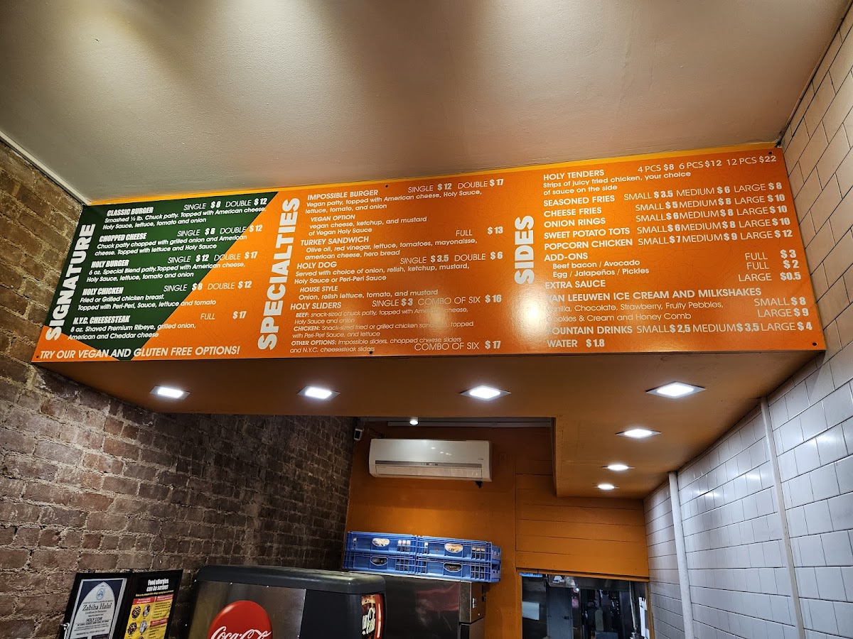 Holy Cow Burgers Menu - Image 2