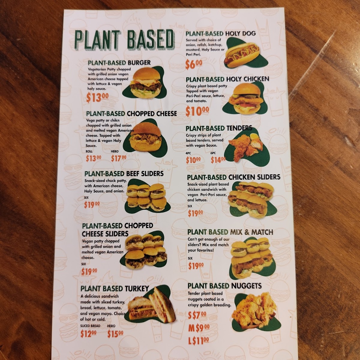Holy Cow Burgers Menu - Image 3