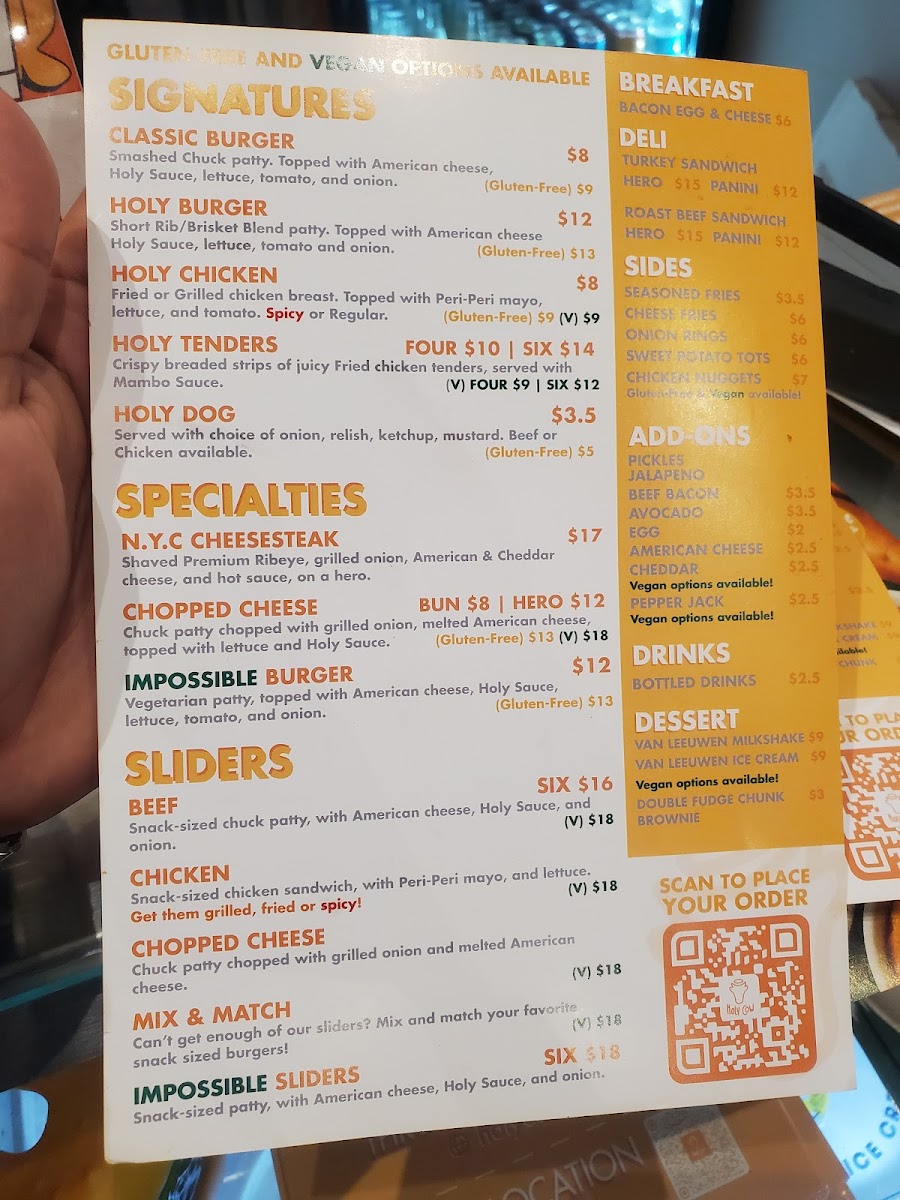 Holy Cow Burgers Menu - Image 4