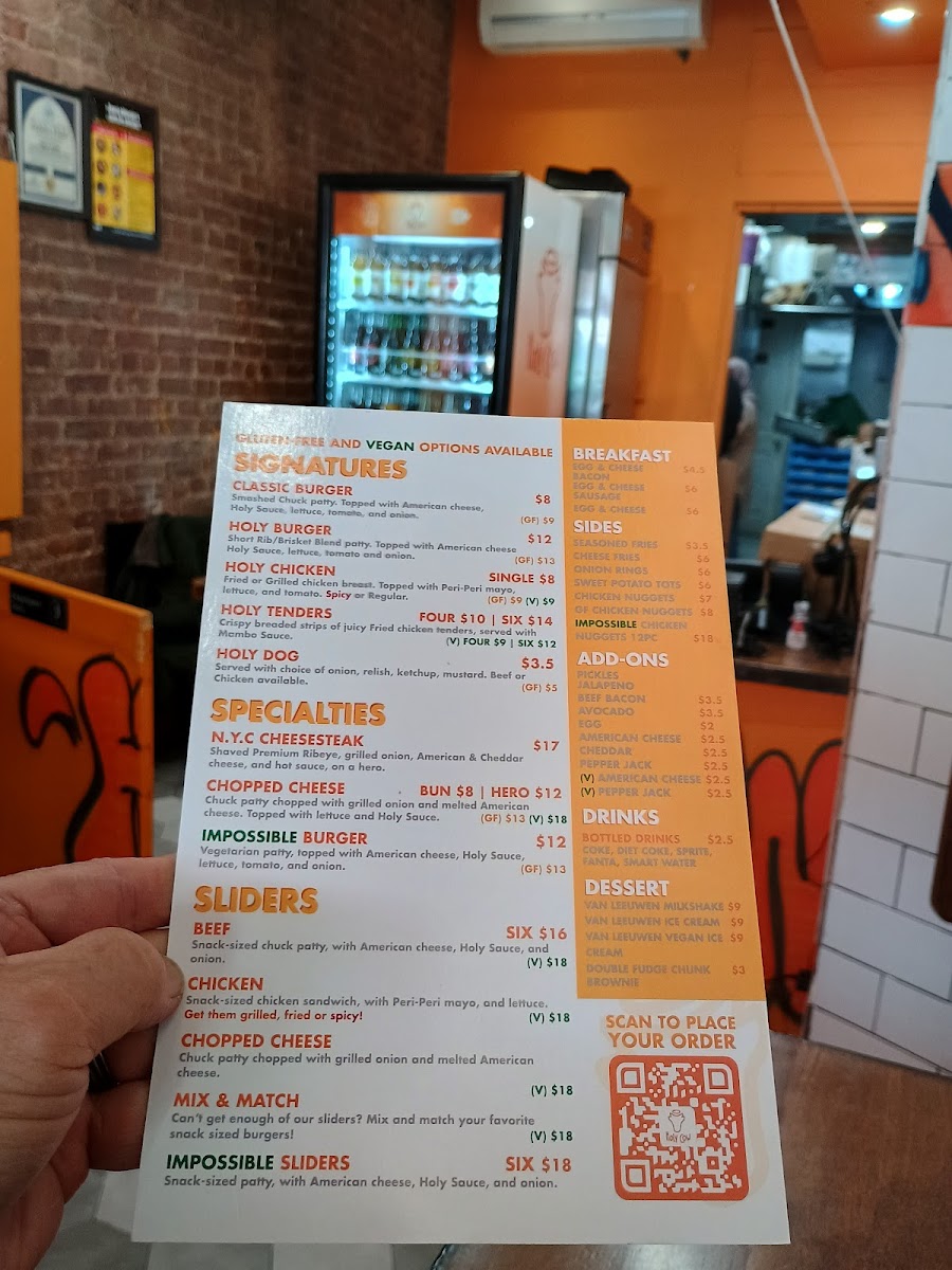 Holy Cow Burgers Menu - Image 6